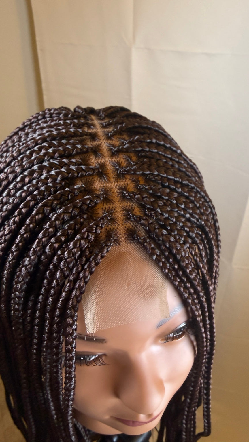 AVETIKO Color 33 Knotless Braided Wig – 23 Inch, 2×6 Lace
