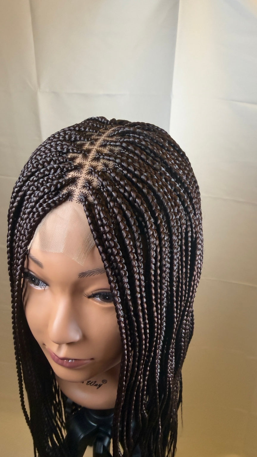 AVETIKO Color 33 Knotless Braided Wig – 23 Inch, 2×6 Lace