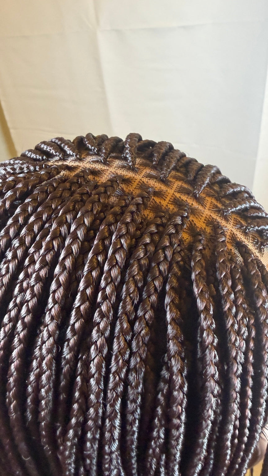 AVETIKO Color 33 Knotless Braided Wig – 23 Inch, 2×6 Lace