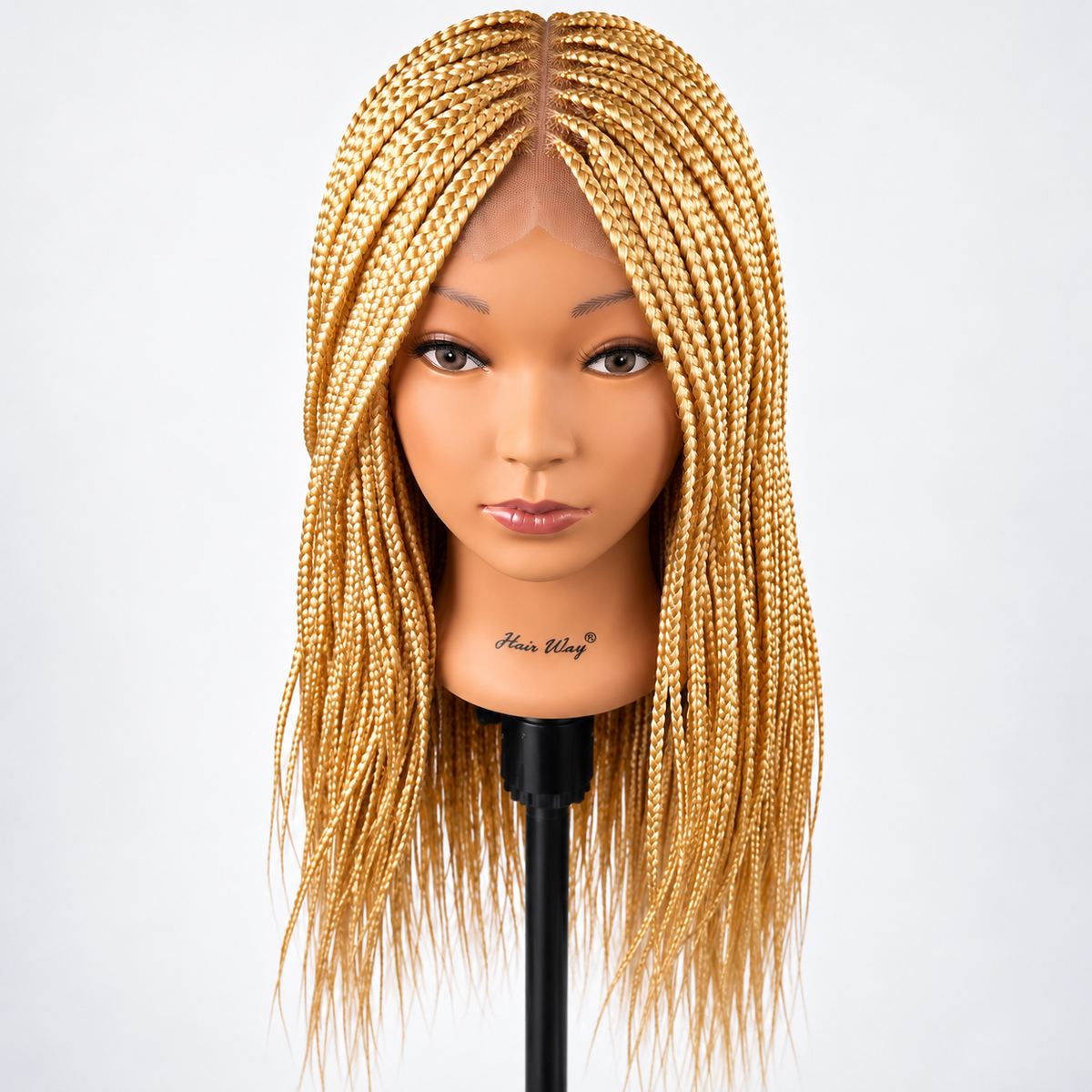 AVETIKO Color 613 Blonde Knotless Braided Wig – 23 Inch, 2×6 Lace