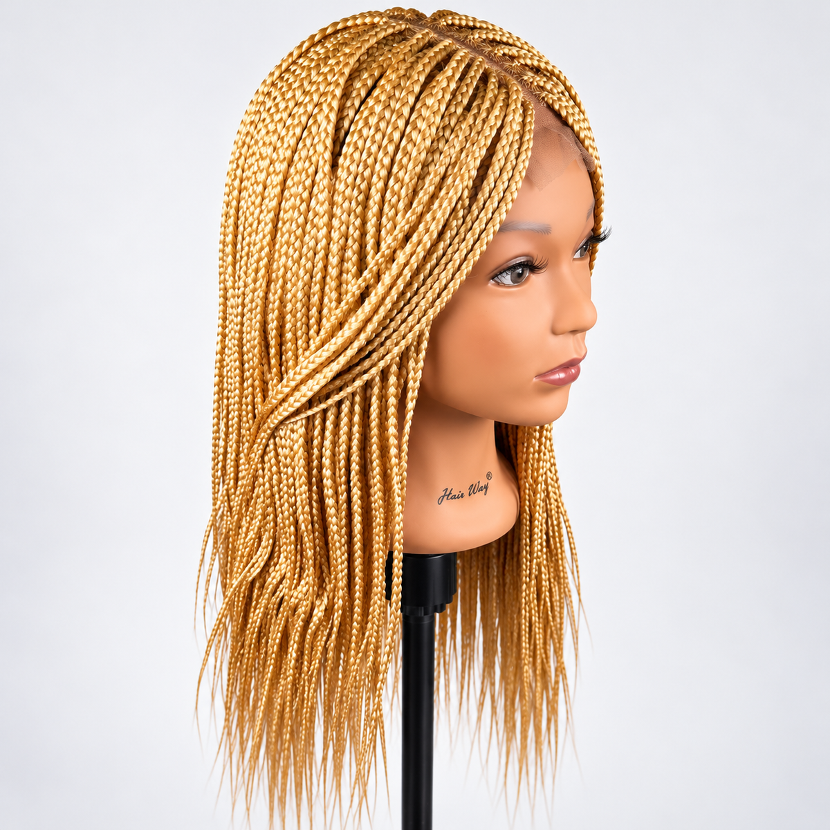 AVETIKO Color 613 Blonde Knotless Braided Wig – 23 Inch, 2×6 Lace