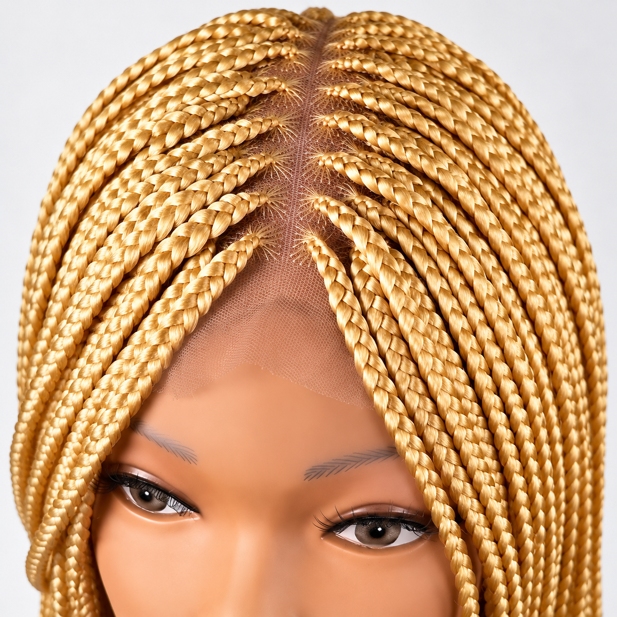 AVETIKO Color 613 Blonde Knotless Braided Wig – 23 Inch, 2×6 Lace