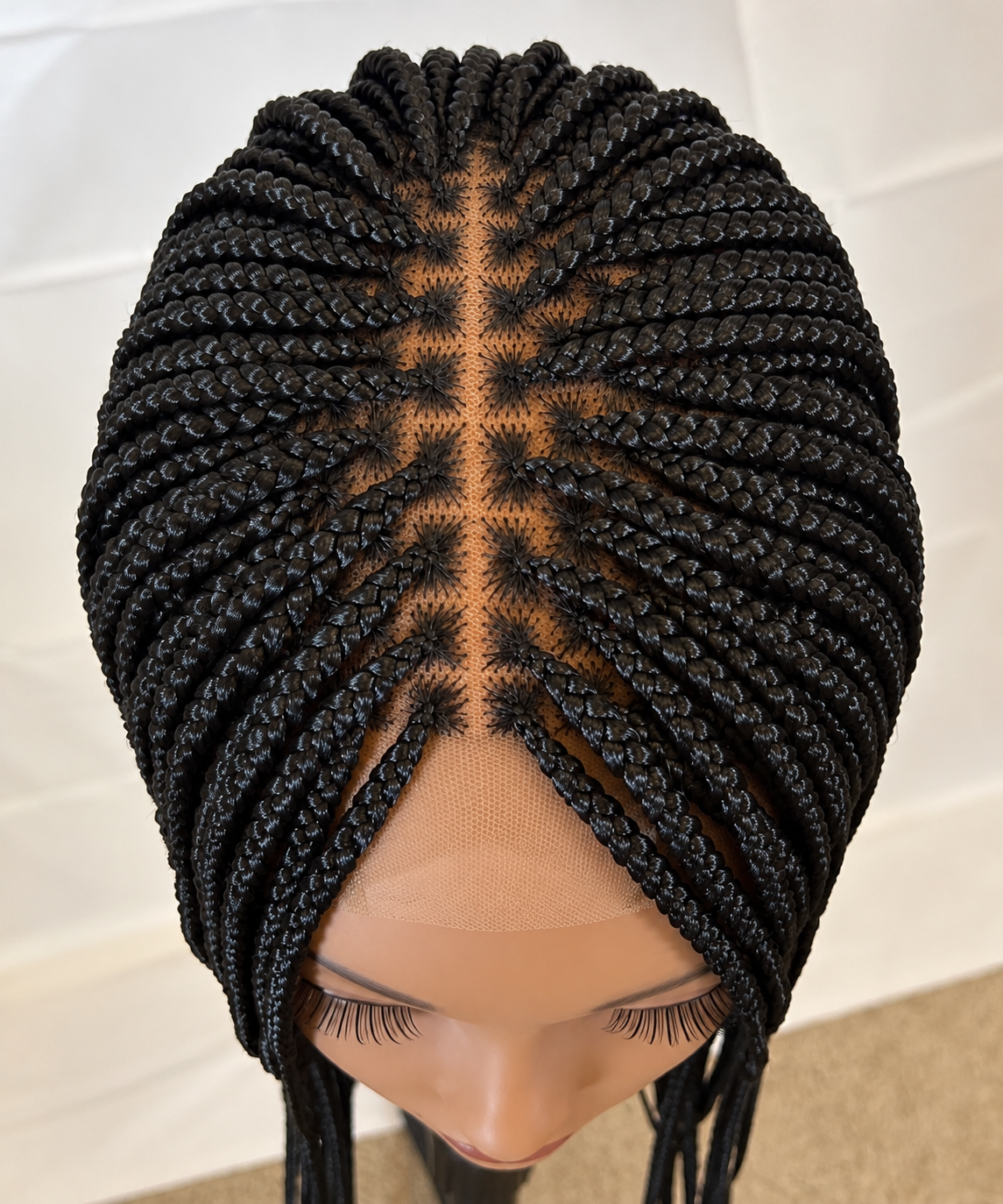 AVETIKO Black 23-Inch Freestyle Knotless Braided Wig