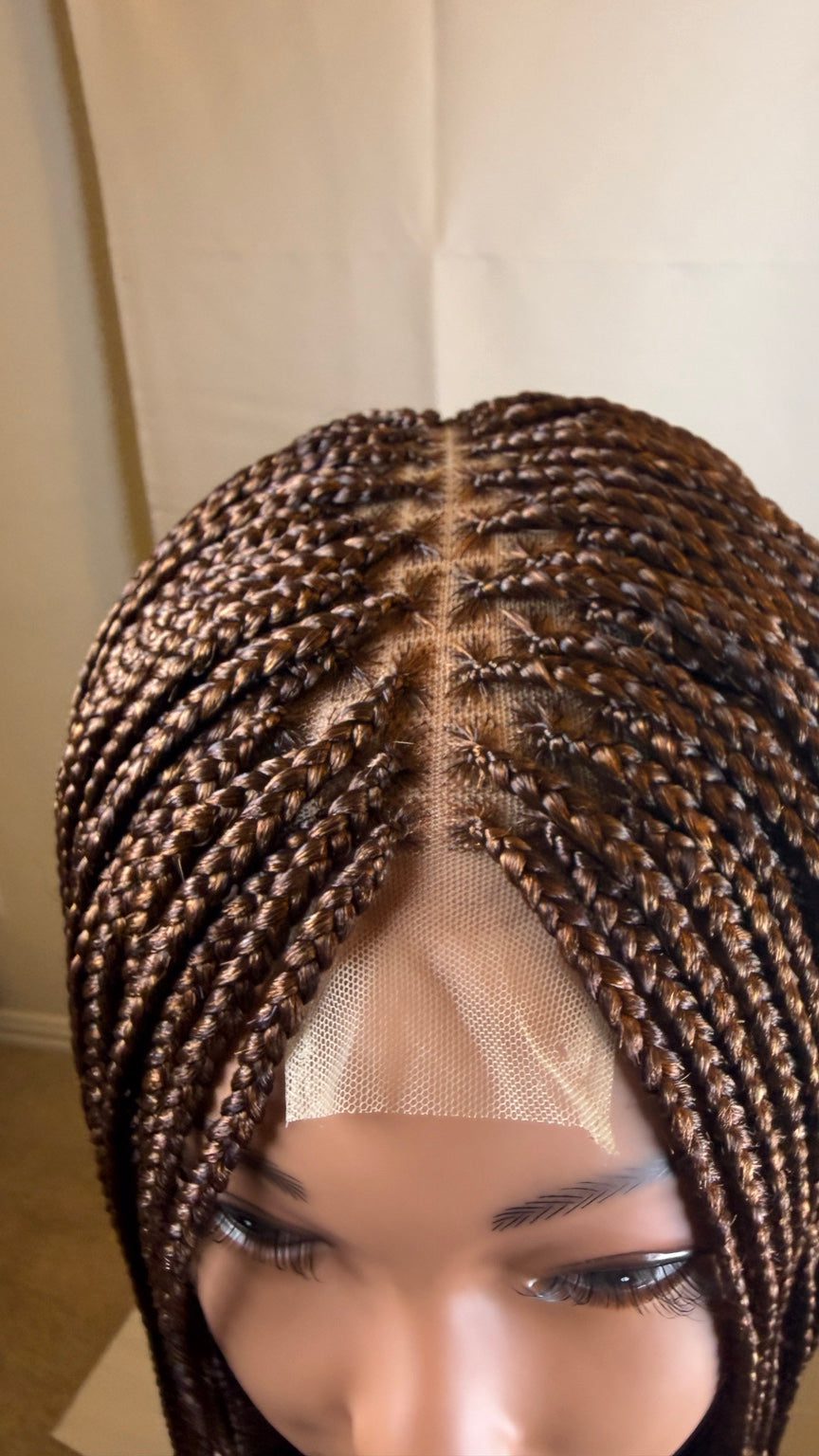AVETIKO 4-Color Mix 2×6 Knotless Braided Wig – 33 Inches