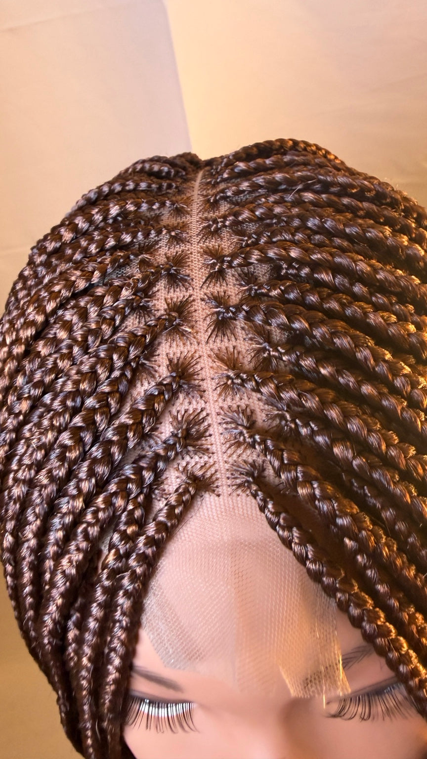 AVETIKO 4-Color Mix 2×6 Knotless Braided Wig – 33 Inches